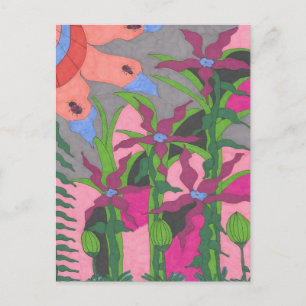 Garten bei Twilight Postkarte