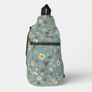 Garten Blaue Blüte Crossbody Bag