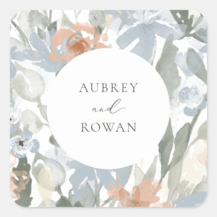 Garten Blüh Quadratischer Aufkleber