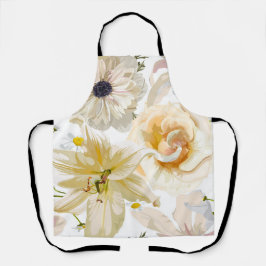 Garten Blume. Magische Lilie, Rose, Anemon. Schürze