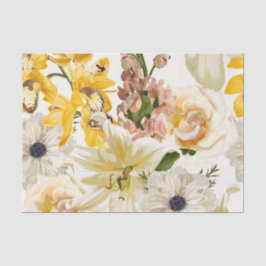 Garten Blume. Magische Lilie, Rose, anemone Blume Seidenpapier