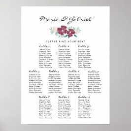 Garten Blume. Schöne Hochzeitsstift Poster