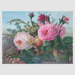 Garten-Blumen-Seidenpapier Seidenpapier