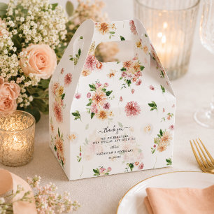 Garten Blumenblüten   Danke für die Hochzeit Geschenkschachtel
