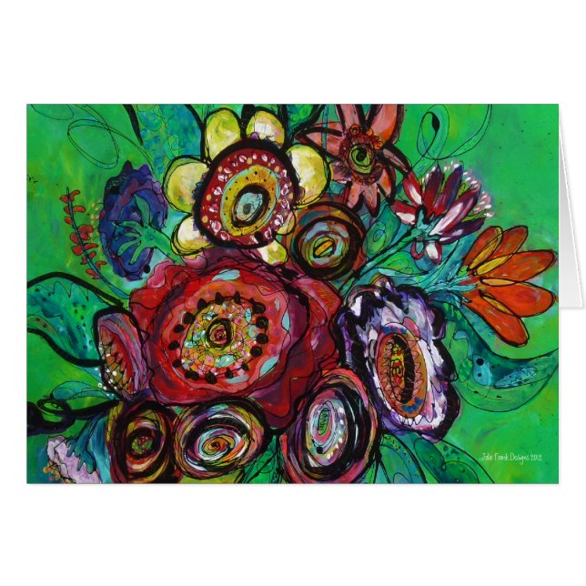 Garten-Blumenstrauß (Vorderseite (Horizontal))