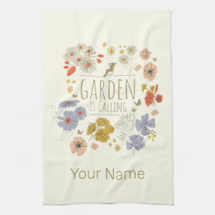 Garten Botanische Blume fürs Gartenbau Mama und Va Geschirrtuch