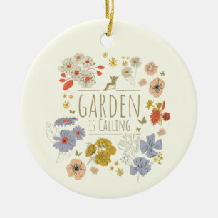 Garten Botanische Blume fürs Gartenbau Mama und Va Keramik Ornament
