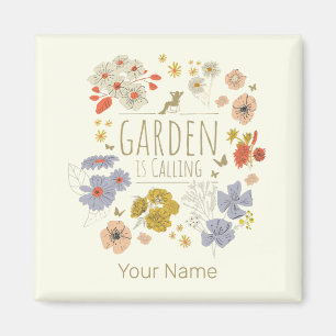 Garten Botanische Blume fürs Gartenbau Mama und Va Magnet