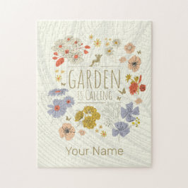 Garten Botanische Blume fürs Gartenbau Mama und Va Puzzle