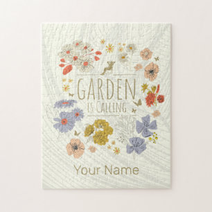 Garten Botanische Blume fürs Gartenbau Mama und Va Puzzle