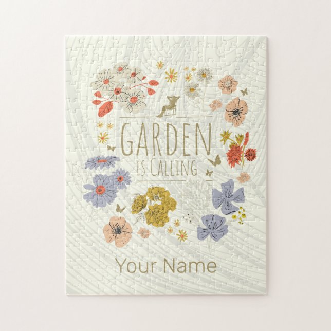 Garten Botanische Blume fürs Gartenbau Mama und Va Puzzle (Vertikal)