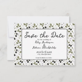 Garten Brombeere Lavendel Floral Frühlingshochzeit Save The Date