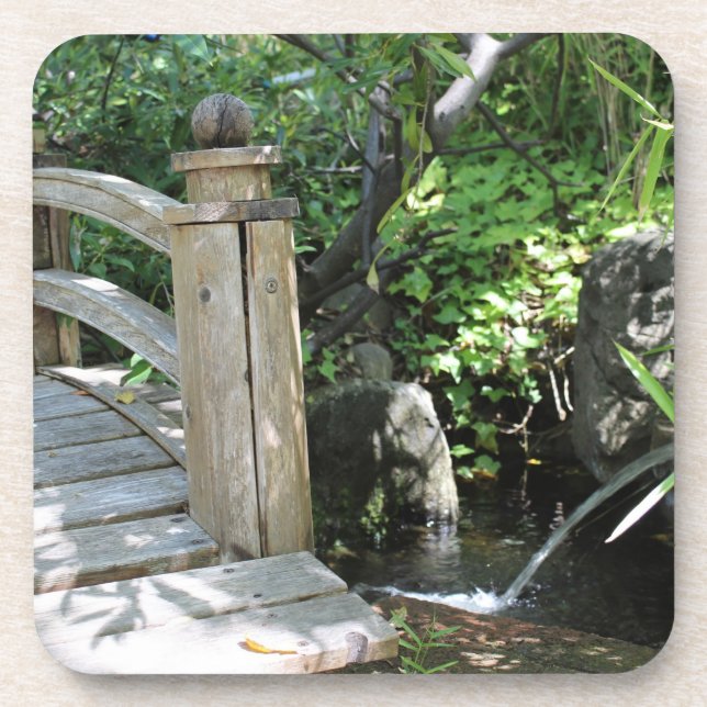 Garten-Brücke Untersetzer (Vorderseite)