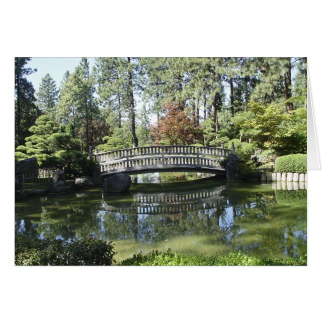 Garten-Brücken-Karte (Vorderseite (Horizontal))