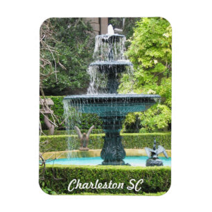 Garten-Brunnen-Magnet Charlestons South Carolina Magnet