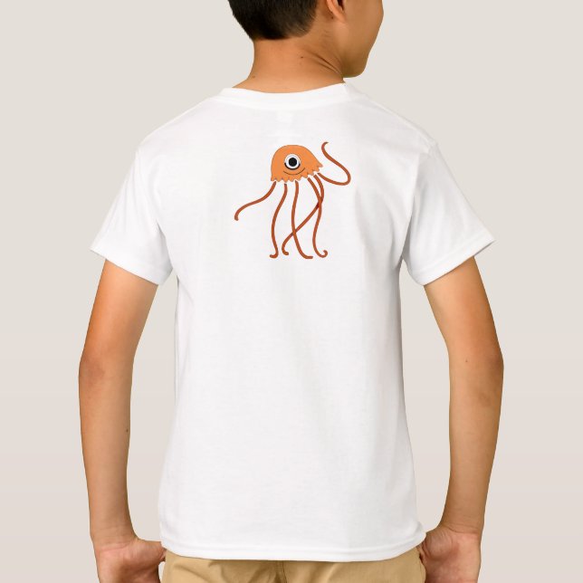 Garten Characters Anime T-Shirt (Rückseite)