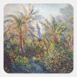 Garten Claude Monets   in Bordighera Quadratischer Aufkleber
