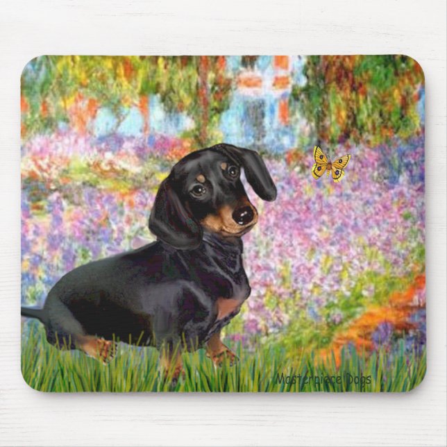 Garten - Dacshund (BT16) Mousepad (Vorne)