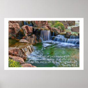 Garten der Eden Sprichwörter 3:5-6 Poster