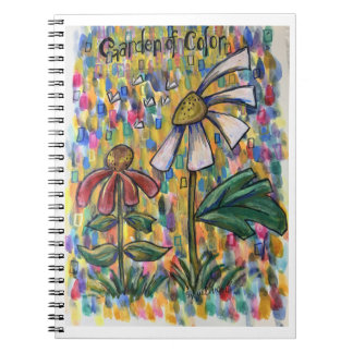 Garten der Farb Blumen Kunst Notizbuch Notizblock