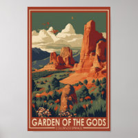Garten der Götter Colorado Feen Reisen Vintag