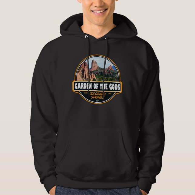 Garten der Götter Colorado Ringe Reisemblem Hoodie (Vorderseite)