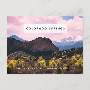 Garten der Götter Pikes Peak Colorado Ringe Postkarte