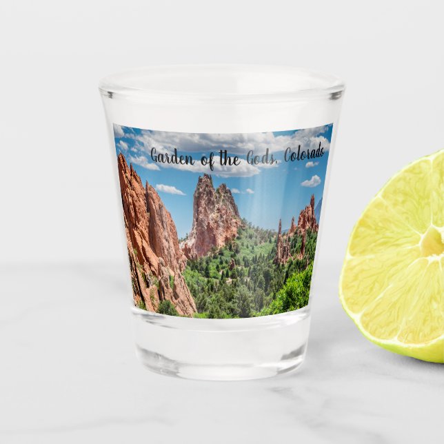 Garten der Götter Schnapsglas (Vorderseite)