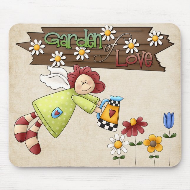 Garten der Liebe Mousepad (Vorne)