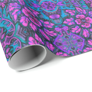 Garten der magischen Blumen - Bohemian Arabesque-M Geschenkpapier