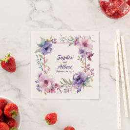 Garten der Romantik: Personalisierte Hochzeit von Serviette