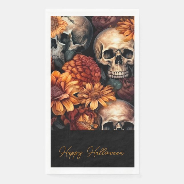 Garten der Schädel Serviette (Vorderseite)