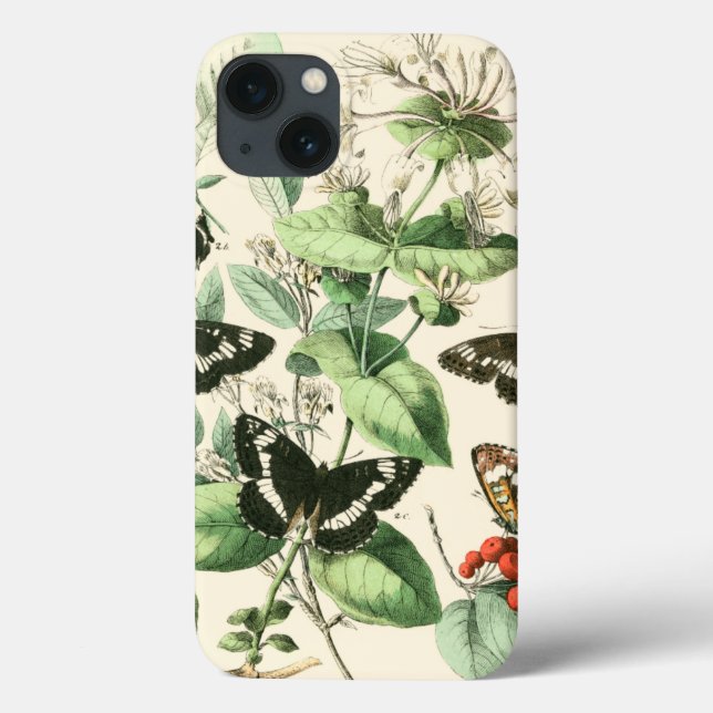 Garten der Schmetterlinge und der Blumen Case-Mate iPhone Hülle (Rückseite)
