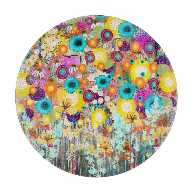 Garten der Träume - Natur Inspiriert Blumenmuseum Schneidebrett (Vorderseite)