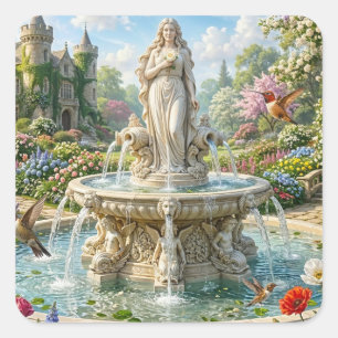 Garten der unvergänglichen Erinnerungen Quadratischer Aufkleber