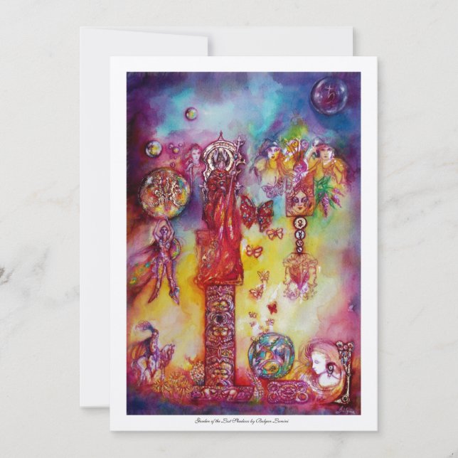 GARTEN DER VERLORENEN SCHADOWS-FAIRIEN, SCHALTFLIE EINLADUNG (Vorderseite)