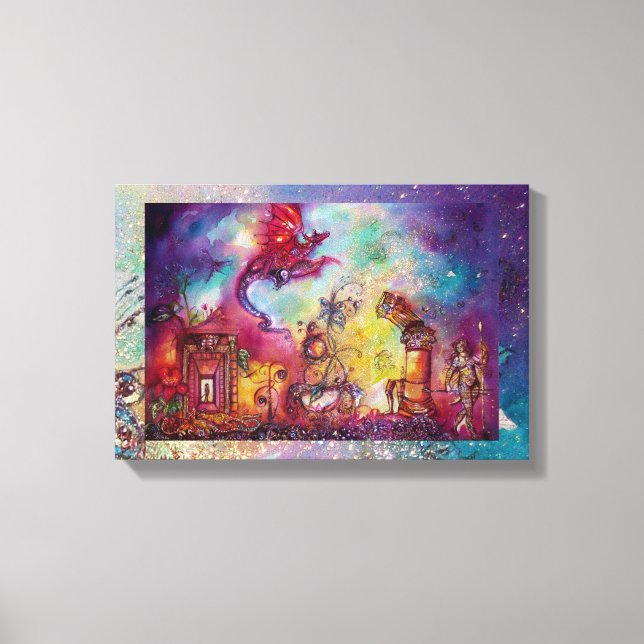 GARTEN DER VERLORENEN SCHADOWS FLIEGT ROTER DRAGON LEINWANDDRUCK (Vorderseite)