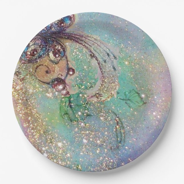 GARTEN DER VERLORENEN SCHADOWS MAGIC BUTTERFLY-PFL PAPPTELLER (Vorderseite)