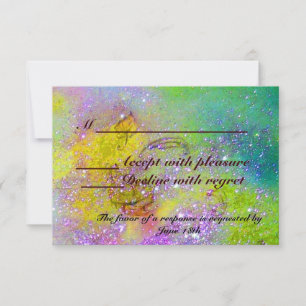 GARTEN DER VERLORENEN SCHADOWS / MAGIC BUTTERFLY U RSVP KARTE