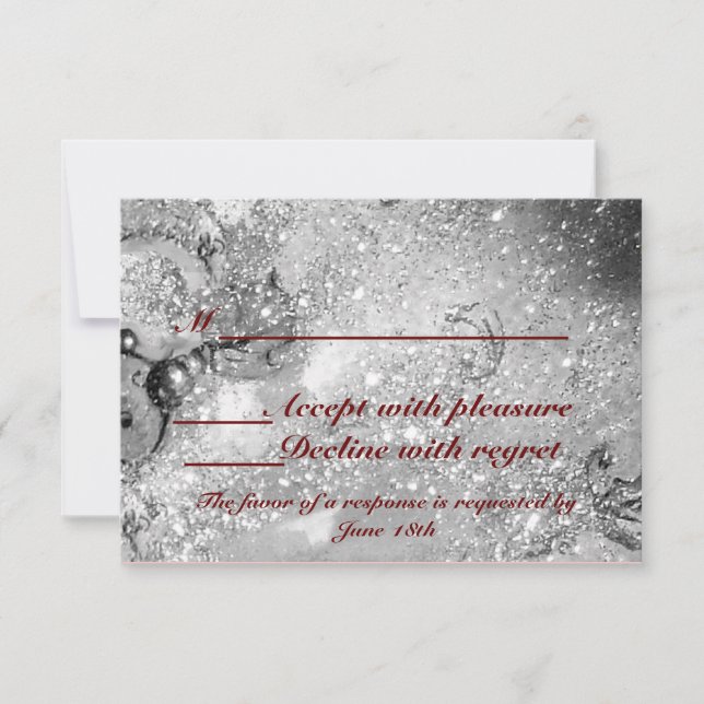 GARTEN DER VERLORENEN SCHADOWS / MAGIC BUTTERFLY U RSVP KARTE (Vorderseite)