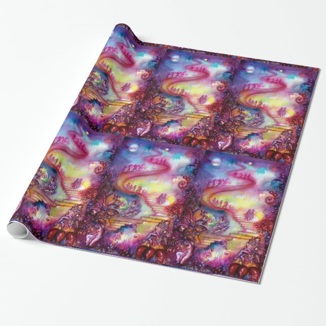 GARTEN DER VERLORENEN SCHADOWS / MYSTISCHEN TREPPE GESCHENKPAPIER (Ungerollt)