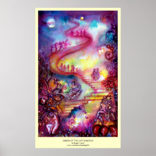 GARTEN DER VERLORENEN SCHADOWS / MYSTISCHEN TREPPE POSTER