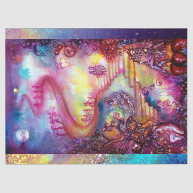 GARTEN DER VERLORENEN SCHADOWS / MYSTISCHEN TREPPE SEIDENPAPIER (Vorderseite)