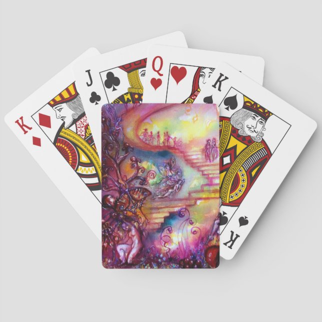 GARTEN DER VERLORENEN SCHADOWS / MYSTISCHEN TREPPE SPIELKARTEN (Rückseite)