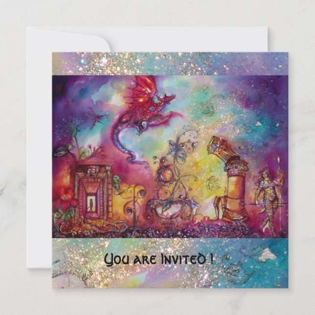 GARTEN DER VERLORENEN SCHATTEN - BUTTERFLY-PFLANZE EINLADUNG (Vorderseite)