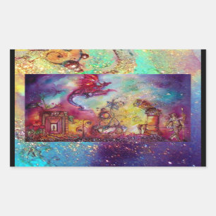 GARTEN DER VERLORENEN SCHATTEN/DES FLIEGENDEN RECHTECKIGER AUFKLEBER