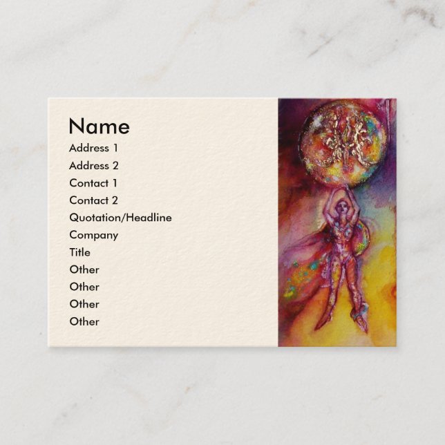 GARTEN DER VERLORENEN SCHATTEN - FAIRY UND SCHALTF VISITENKARTE (Vorderseite)