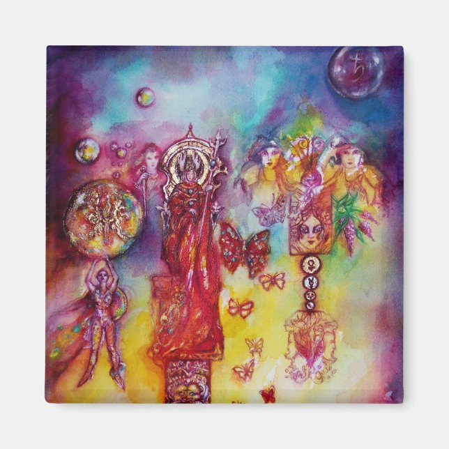 GARTEN DER VERLORENEN SCHATTEN, FEE UND SCHALTFLÄD MAGNET (Vorne)