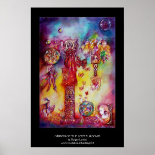 GARTEN DER VERLORENEN SCHATTEN, FEEN UND SCHMETTER POSTER