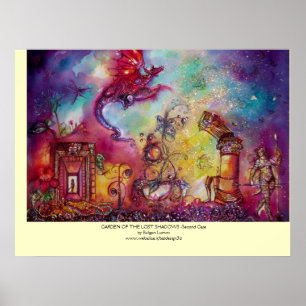GARTEN DER VERLORENEN SCHATTEN -FLIEGENDER ROTER D POSTER